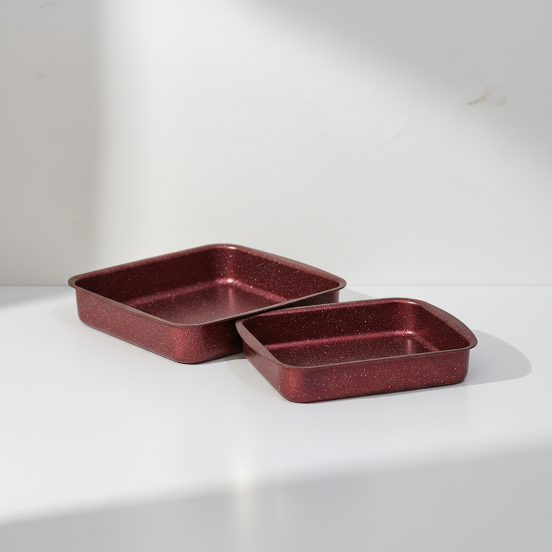 Aktif Fancy 2-Piece Rectangular Tray Set (30 cm & 35 cm)