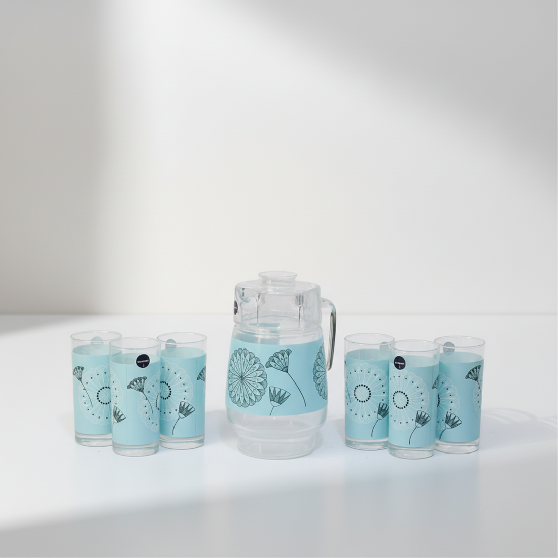 Luminarc Jayla Blue 7-Piece Glass Drinkware Set