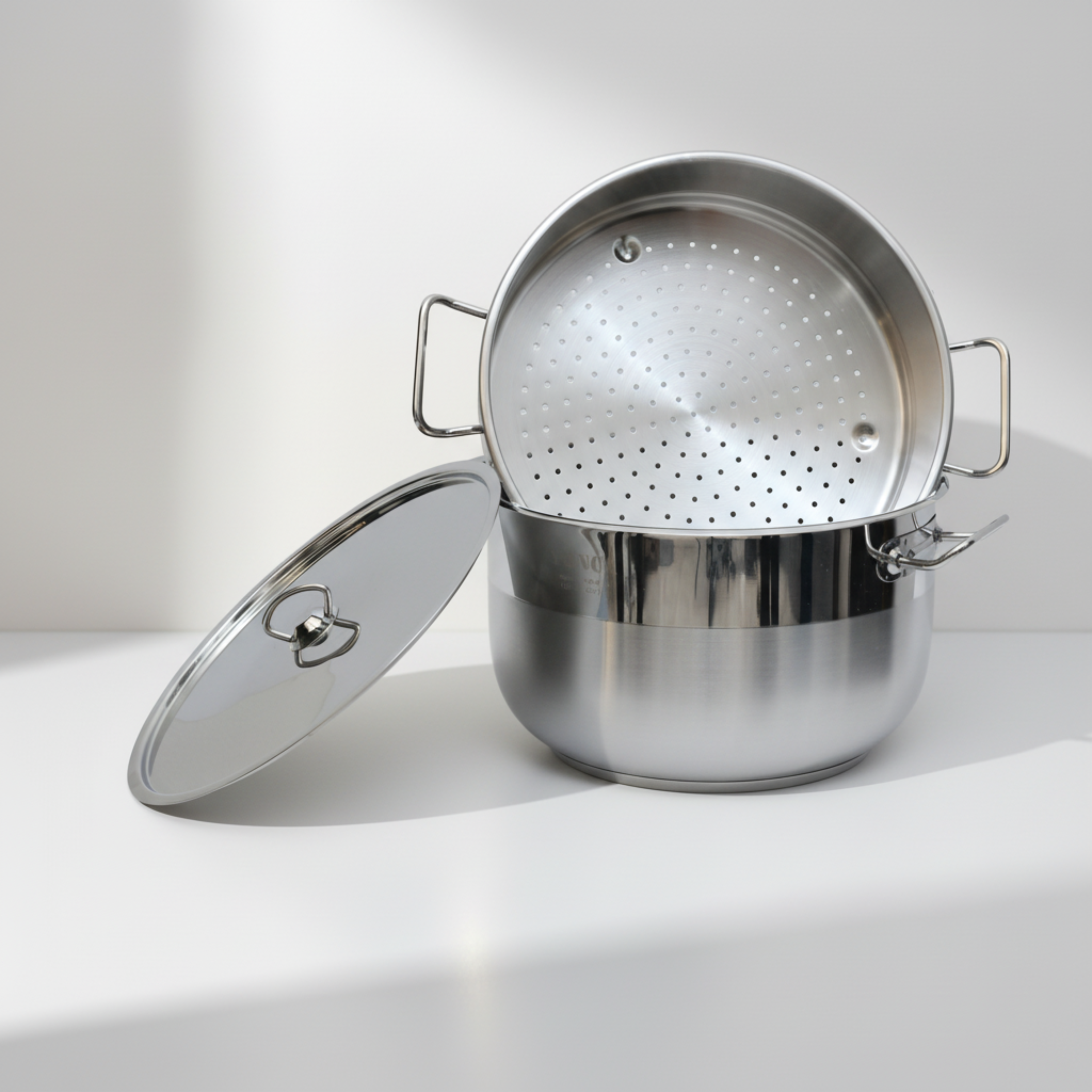 YONCA 304 High-Quality Stainless Steel Couscous Pot & Steamer (32 cm) – Made in Türkiye