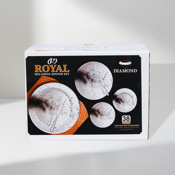 Royal Diamond 38-Piece Melamine Dinner Set