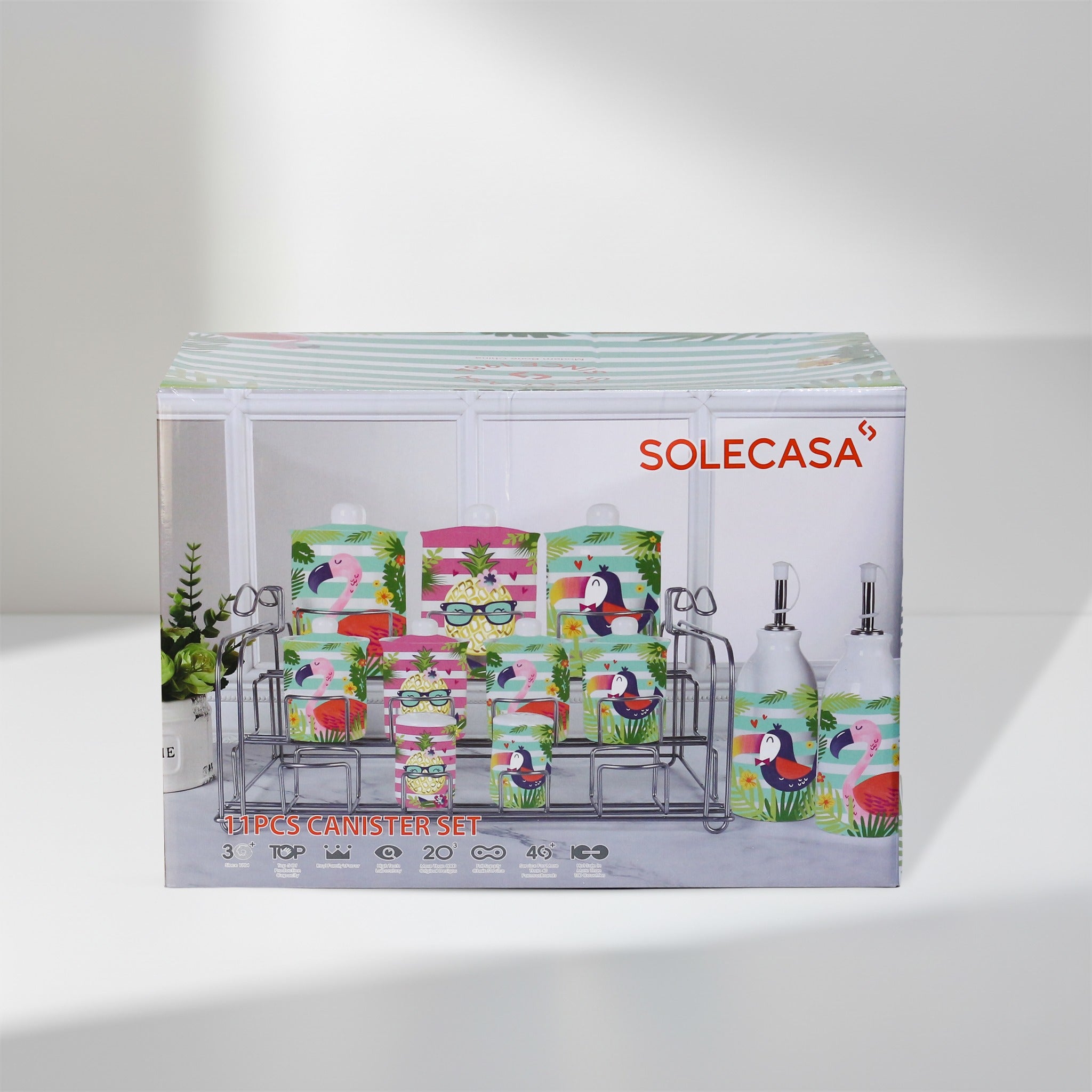 SOLECASA – 11 PCS Kitchen Canister Set