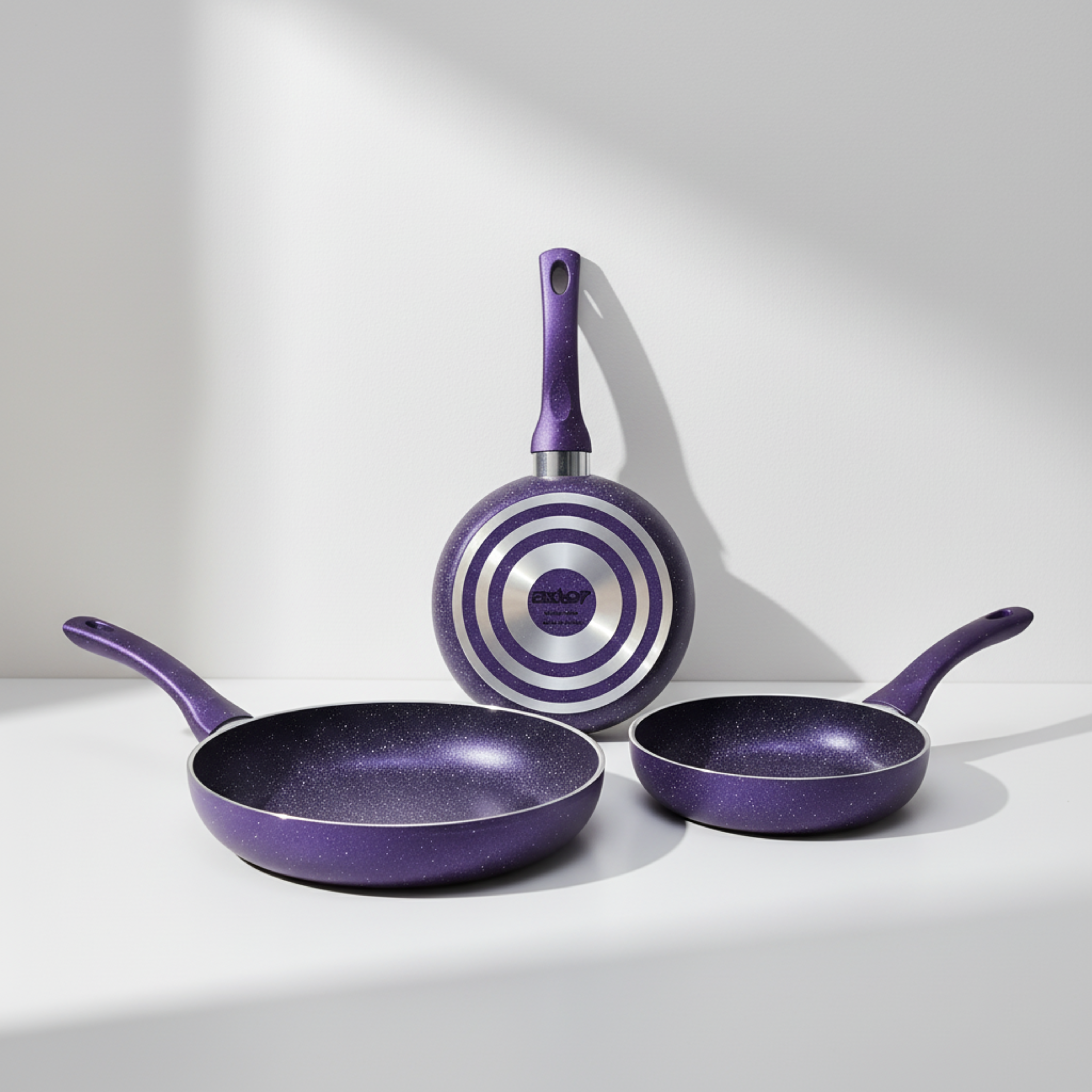 Fast by Aktef 3-Piece Non-Stick Frying Pan Set
